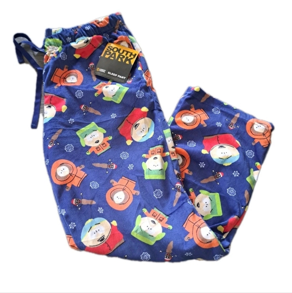 NWT Southpark Comedy Central sleep PJ lounge PANTS  Comfy casual graphic Soft LG